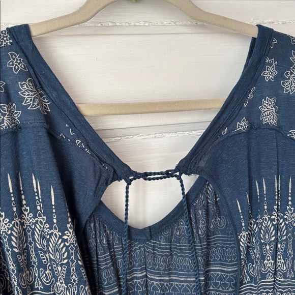 FREE PEOPLE WEEKEND WARRIOR BOHO BALLOON SLEEVE TOP - Picture 8 of 12